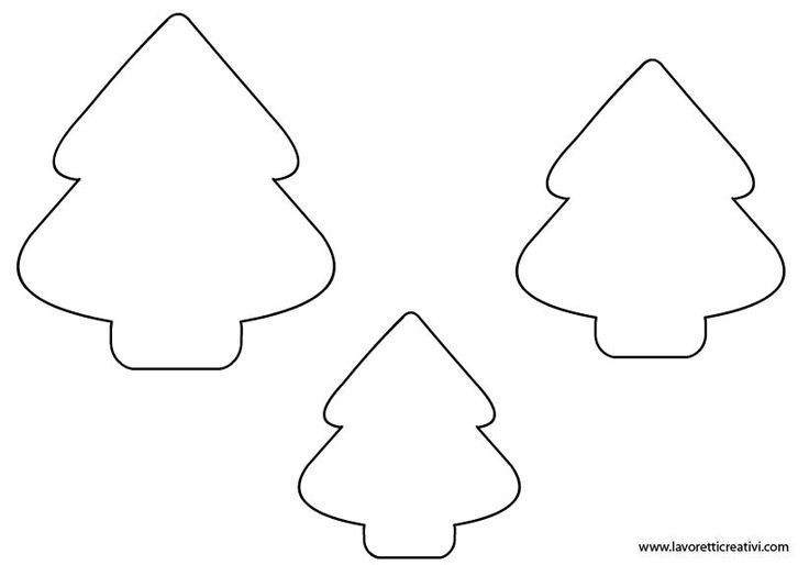 Елочка из фетра выкройка