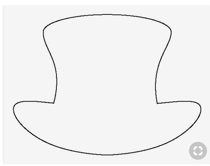 Шляпа трафарет