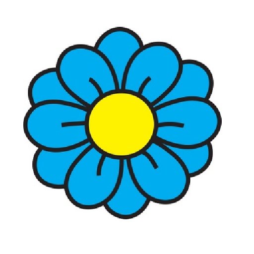 Трафареты цветов цветные