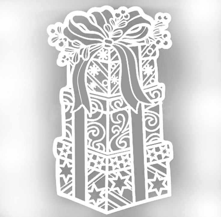 Новогодние коробки вытынанка