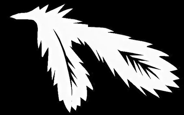 Вытынанки елочные ветки