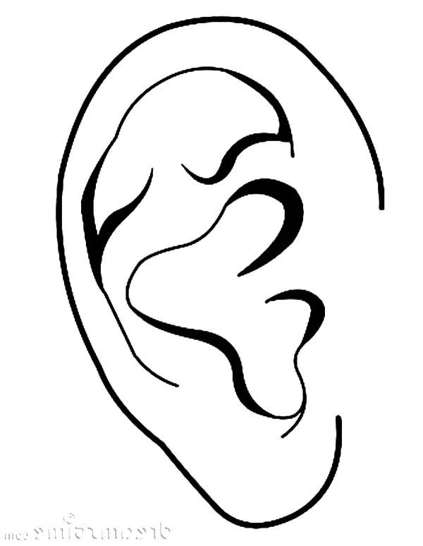 Уши трафарет