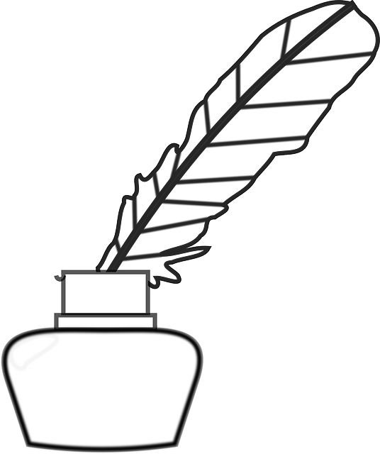 Перо раскраска