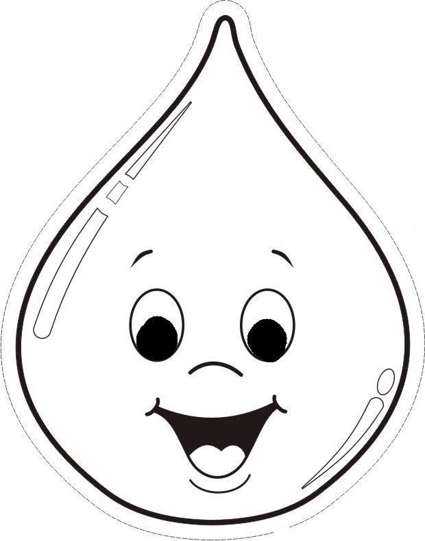 Капелька контур