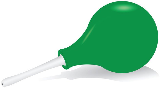 Клизма нарисованная