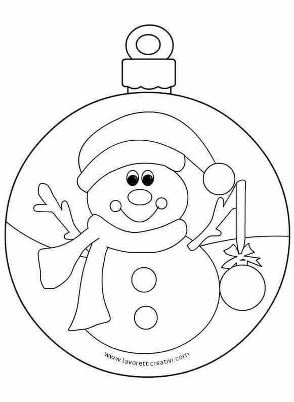 Новогодние шарики раскраска