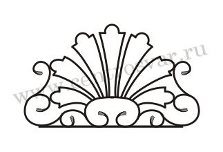 Решетка для камина из картона эскиз