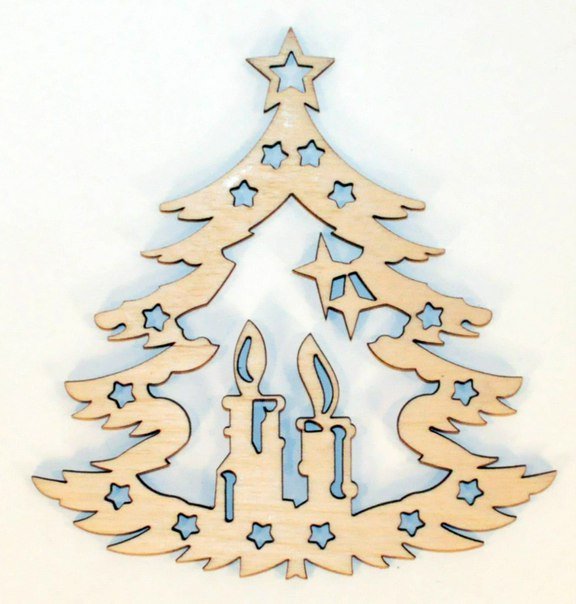 Елка для выпиливания лобзиком