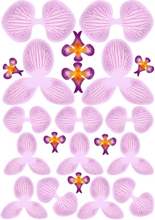 Орхидея из цветной бумаги