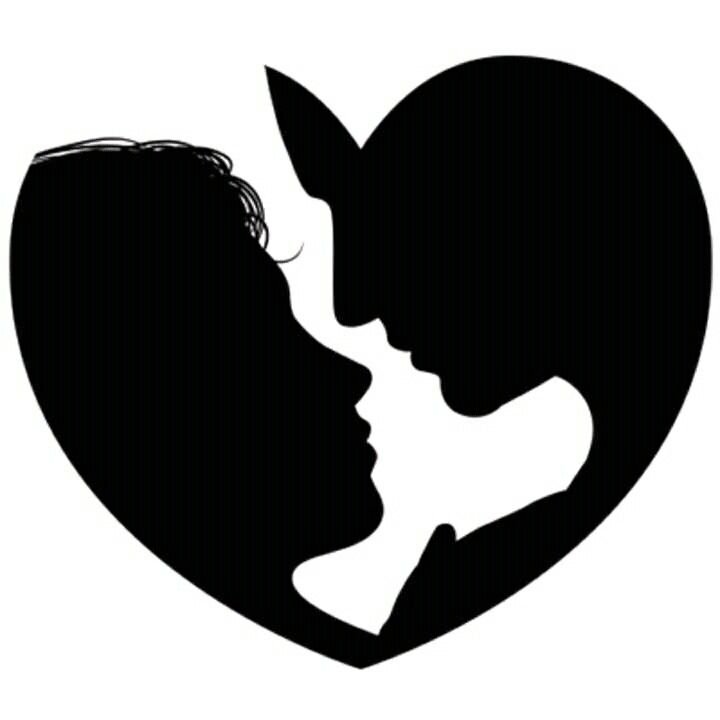 Силуэт мужчины и женщины