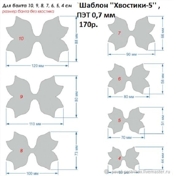 Шаблоны для бантиков