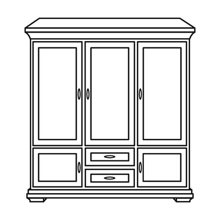 Раскраска мебель шкаф