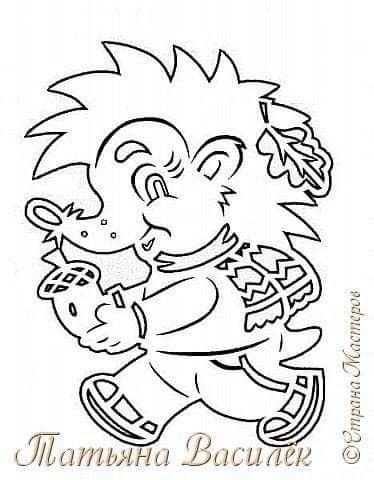 Осенние вытынанки на окна