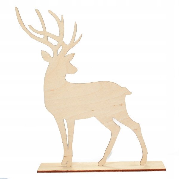 Новогодний олень из фанеры