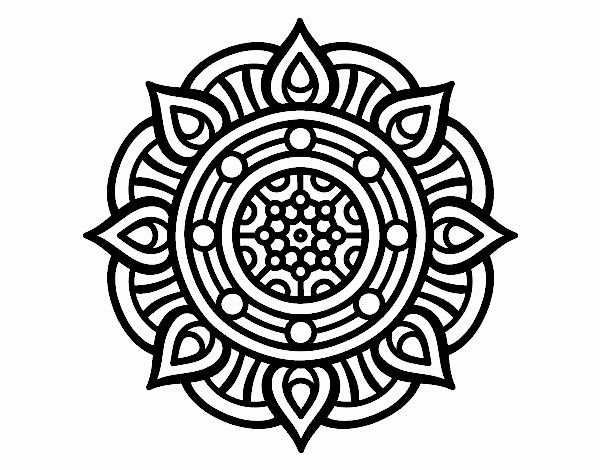 Мандала трафарет