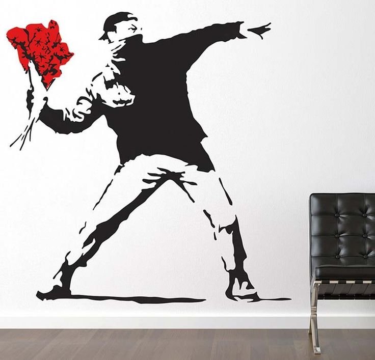 Бэнкси Flower Thrower