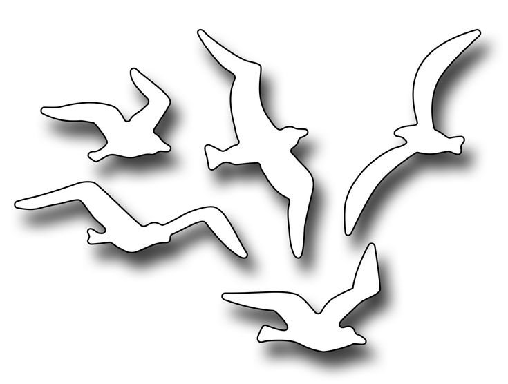 Чайки для вырезания