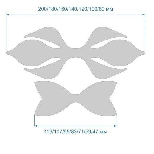 Трафареты для бантов из фоамирана