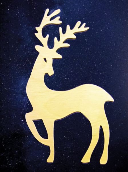 Силуэт оленя