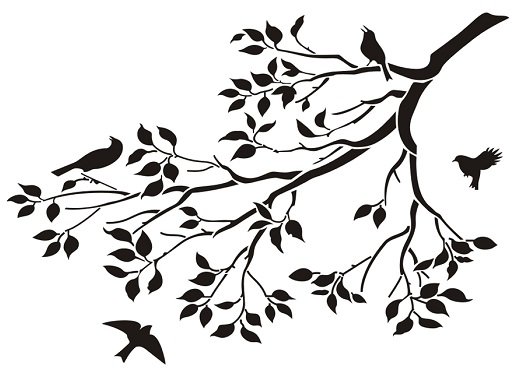 Трафарет "дерево"