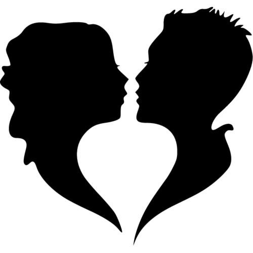 Силуэты влюбленных