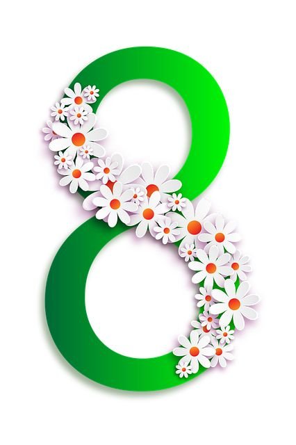 Восьмерка цифра красивая