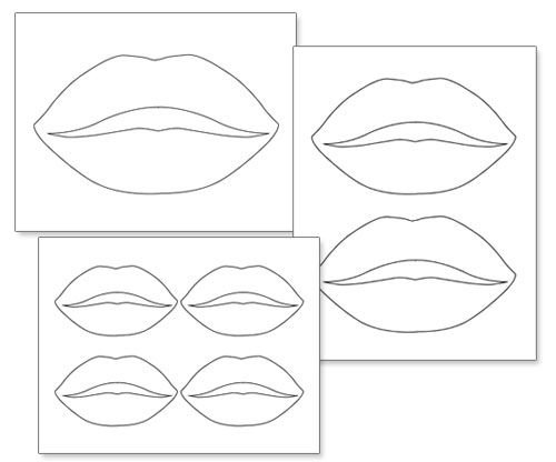 Трафарет губи