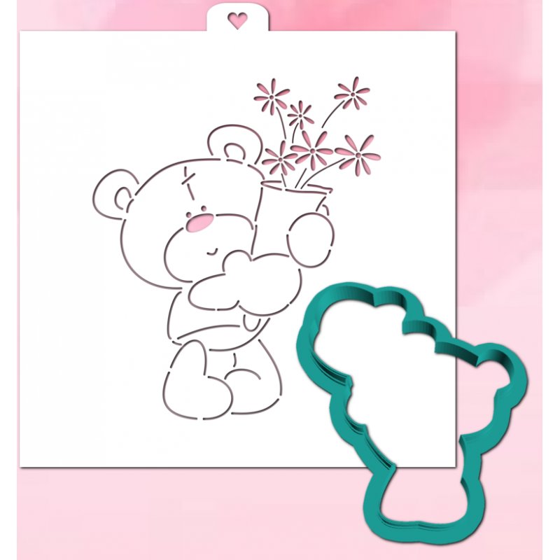 Трафарет для пряника Медвежонок