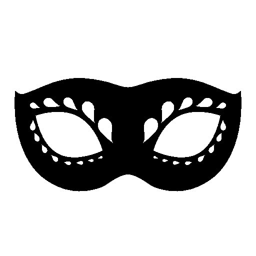 Маска карнавальная черная