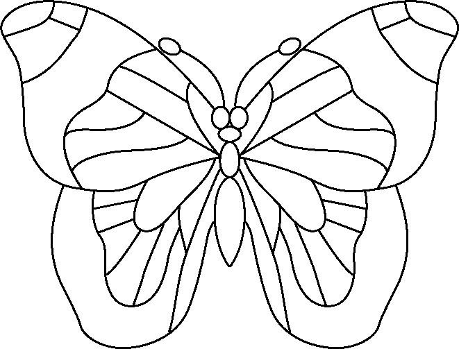 Контур рисунка для витража