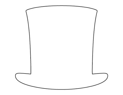 Шляпка трафарет для вырезания