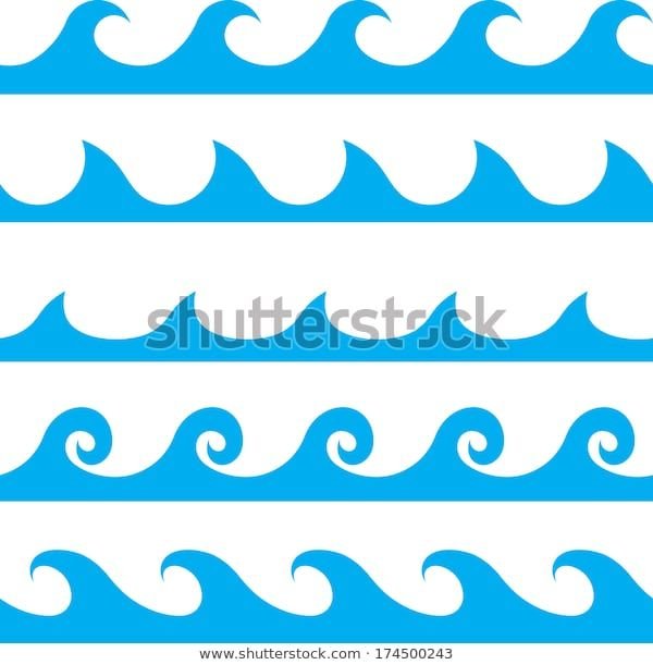 Трафарет волны