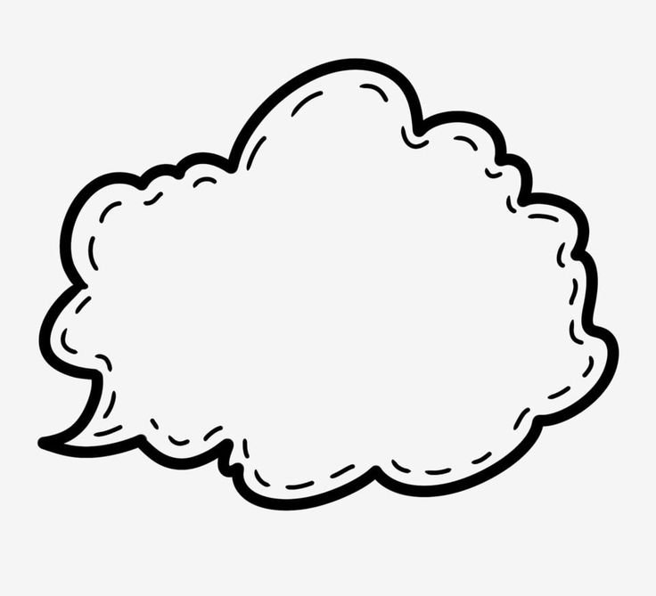 Рамка в виде облачка