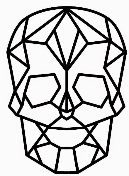 Череп из линий