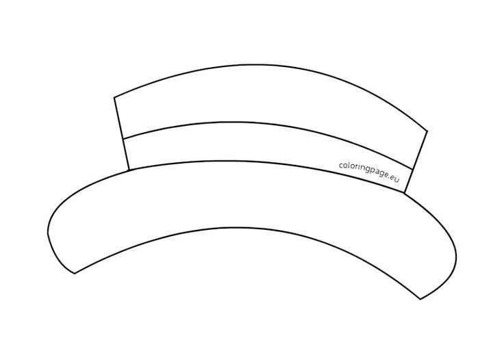 Шляпа трафарет для вырезания