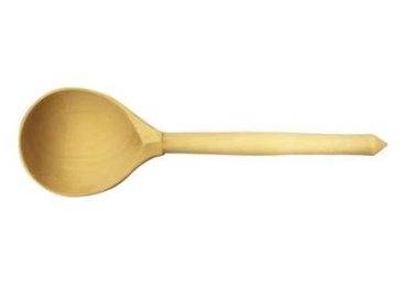 Деревянная ложка контур