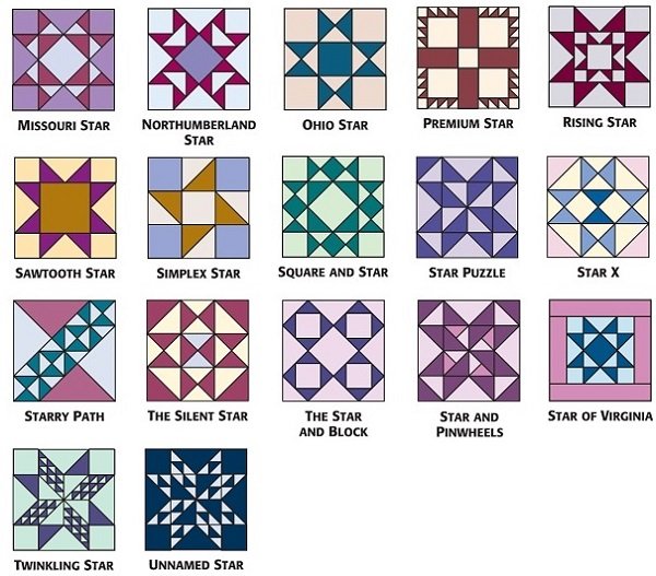 Лоскутный блок звезда