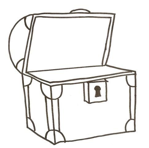 Ларец раскраска для детей