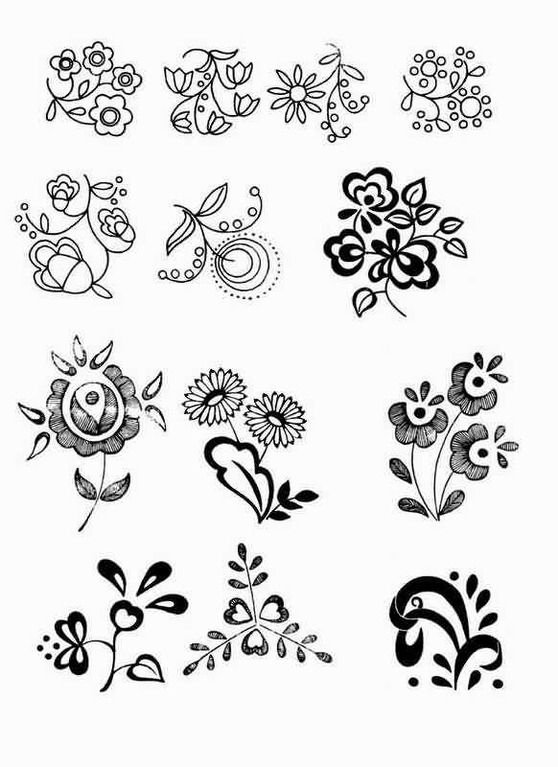 Цветочные орнаменты и узоры