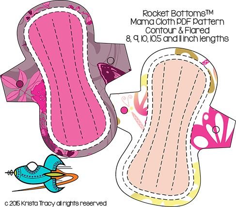 Лекала для пошива прокладок
