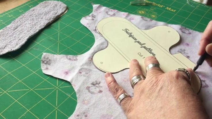 Выкройка многоразовой ежедневной прокладки