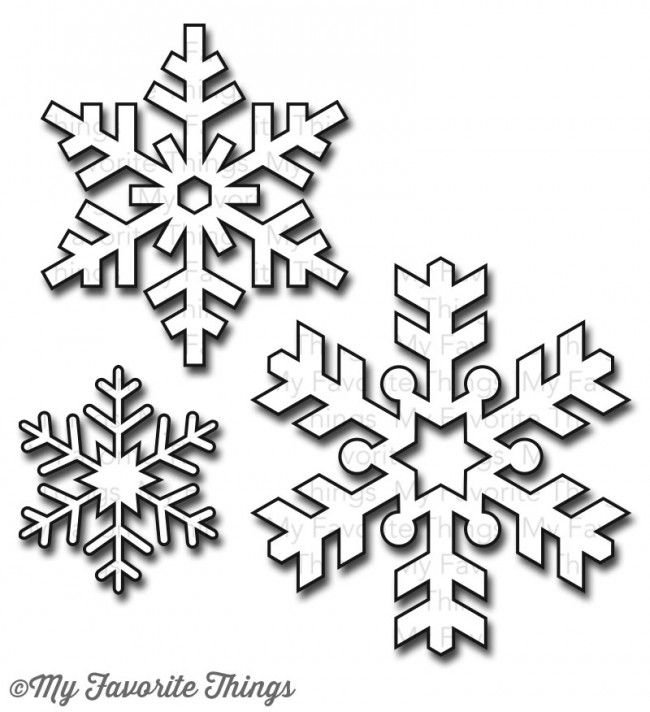 Трафарет «снежинки»