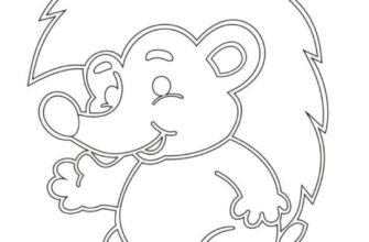 Раскраска Ёжик