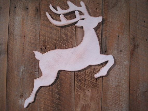 Новогодний олень из фанеры