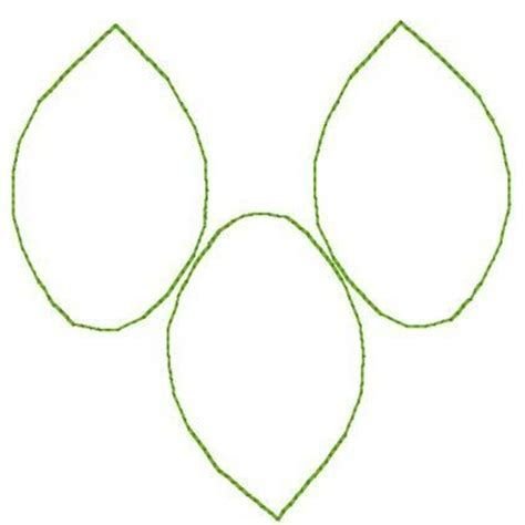 Трафареты листиков для цветов