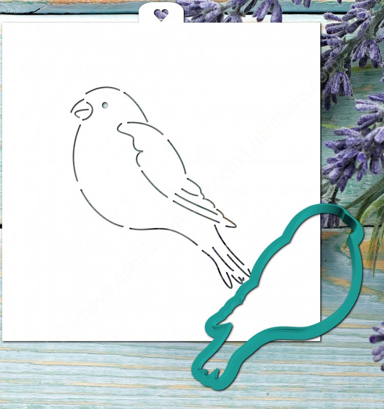 Снегирь форма для вырезания пряников