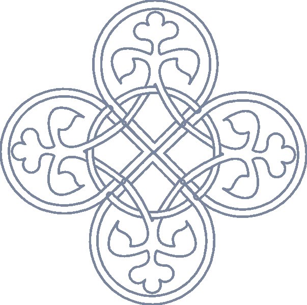 Крест Византийский православный орнамент