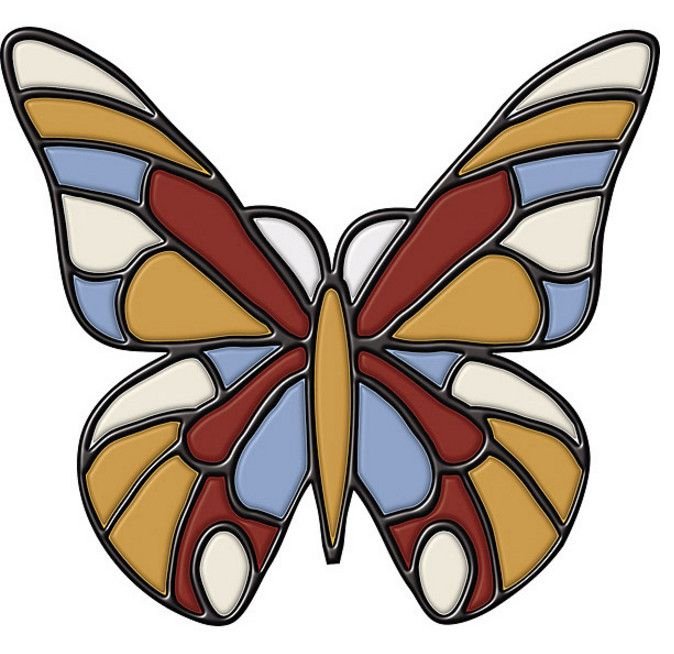 Трафареты для витражей цветные