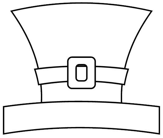 Шляпа трафарет