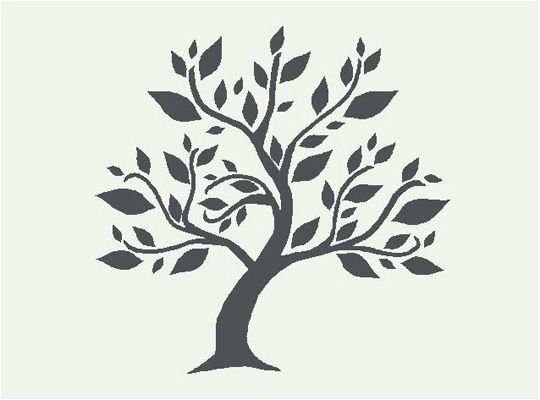 Трафарет "дерево"